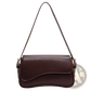 Leather Messenger Bag Minimalist Crossbody Organ Bag