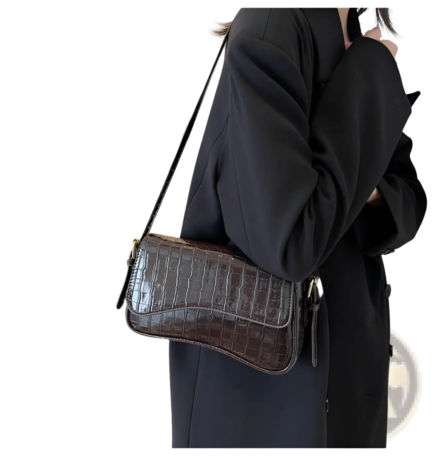 Leather Messenger Bag Minimalist Crossbody Organ Bag