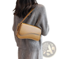 Leather Messenger Bag Minimalist Crossbody Organ Bag