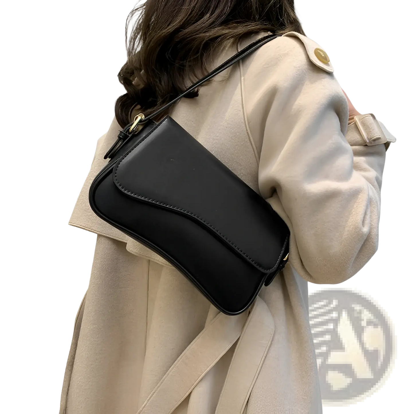 Leather Messenger Bag Minimalist Crossbody Organ Bag