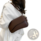 Leather Messenger Bag Minimalist Crossbody Organ Bag