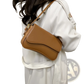 Leather Messenger Bag Minimalist Crossbody Organ Bag
