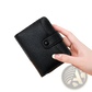 Leather Mini Organ Wallet with Button Closure