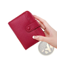 Leather Mini Organ Wallet with Button Closure