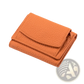Leather Mini Wallet Compact Cowhide Bifold Card Holder