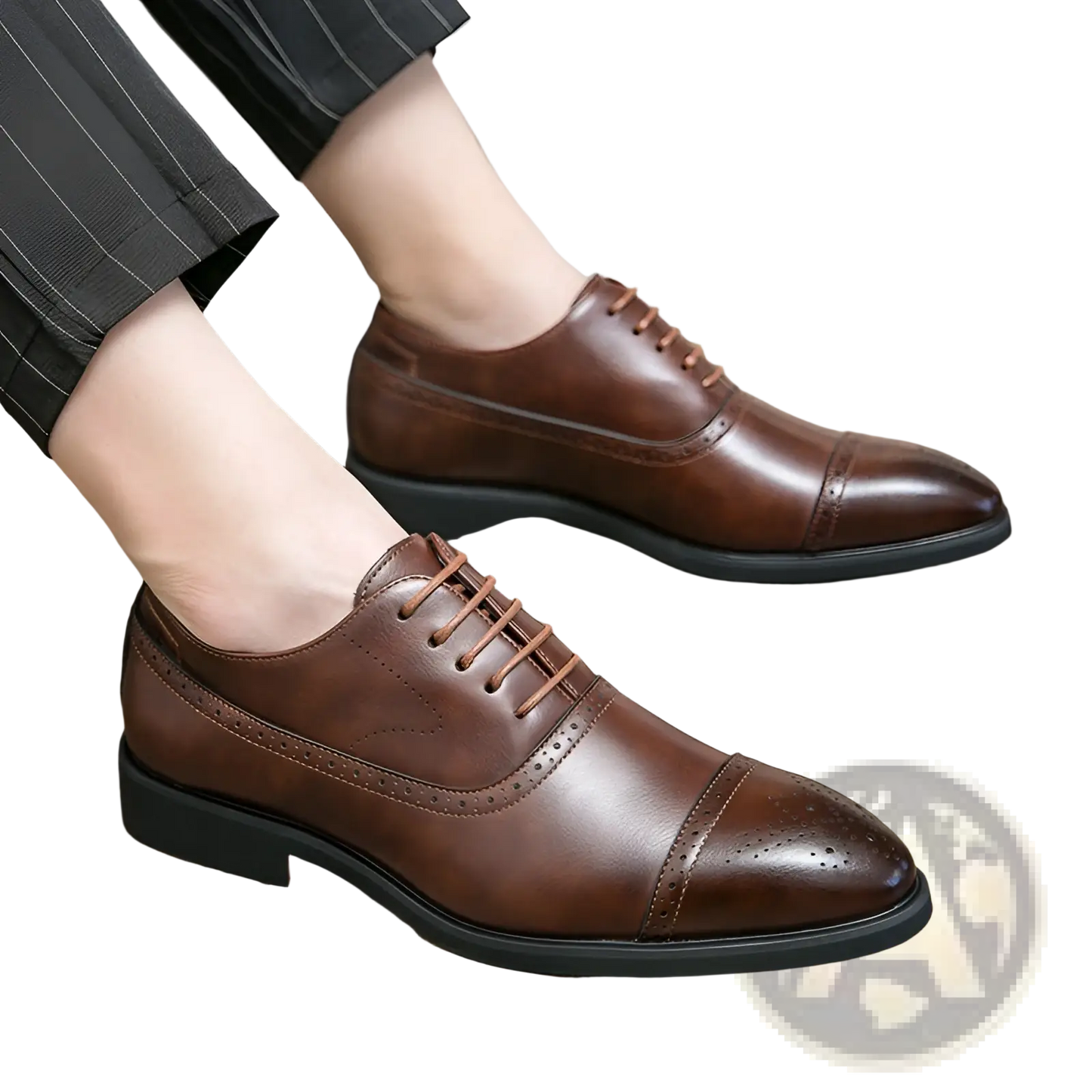 Leather Oxford Shoes Men's Business Casual Brogue