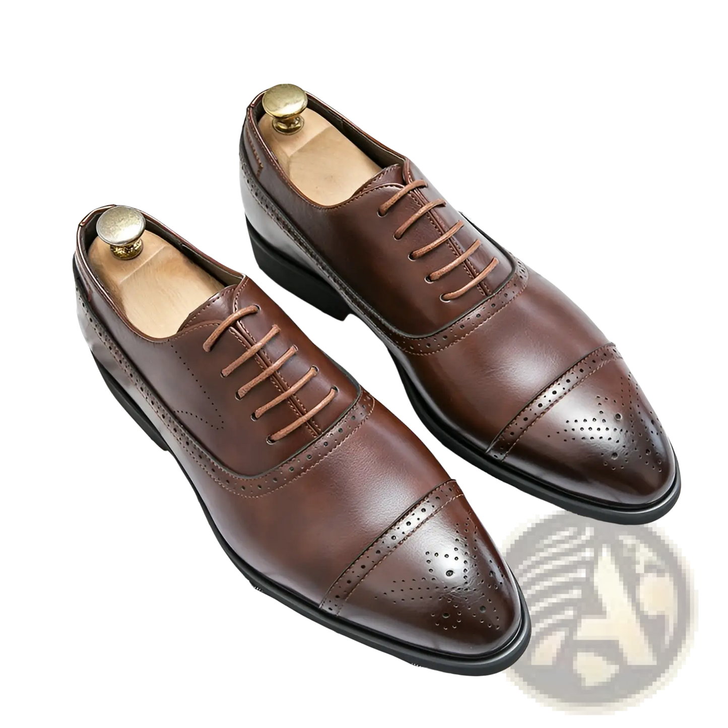 Leather Oxford Shoes Men's Business Casual Brogue