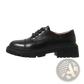 Leather Platform Oxford Shoes British Style Cowhide