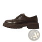 Leather Platform Oxford Shoes British Style Cowhide