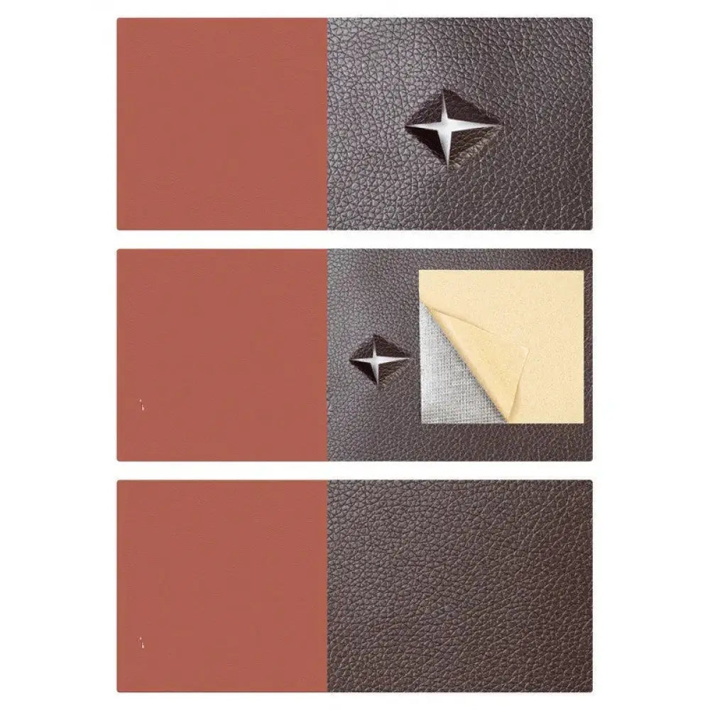 Black Self Adhesive Pebbled Leather Repair Patch Roll