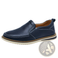 Leather Slip on Loafers Hand Sewn Casual Bean Shoes