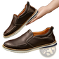 Leather Slip on Loafers Hand Sewn Casual Bean Shoes