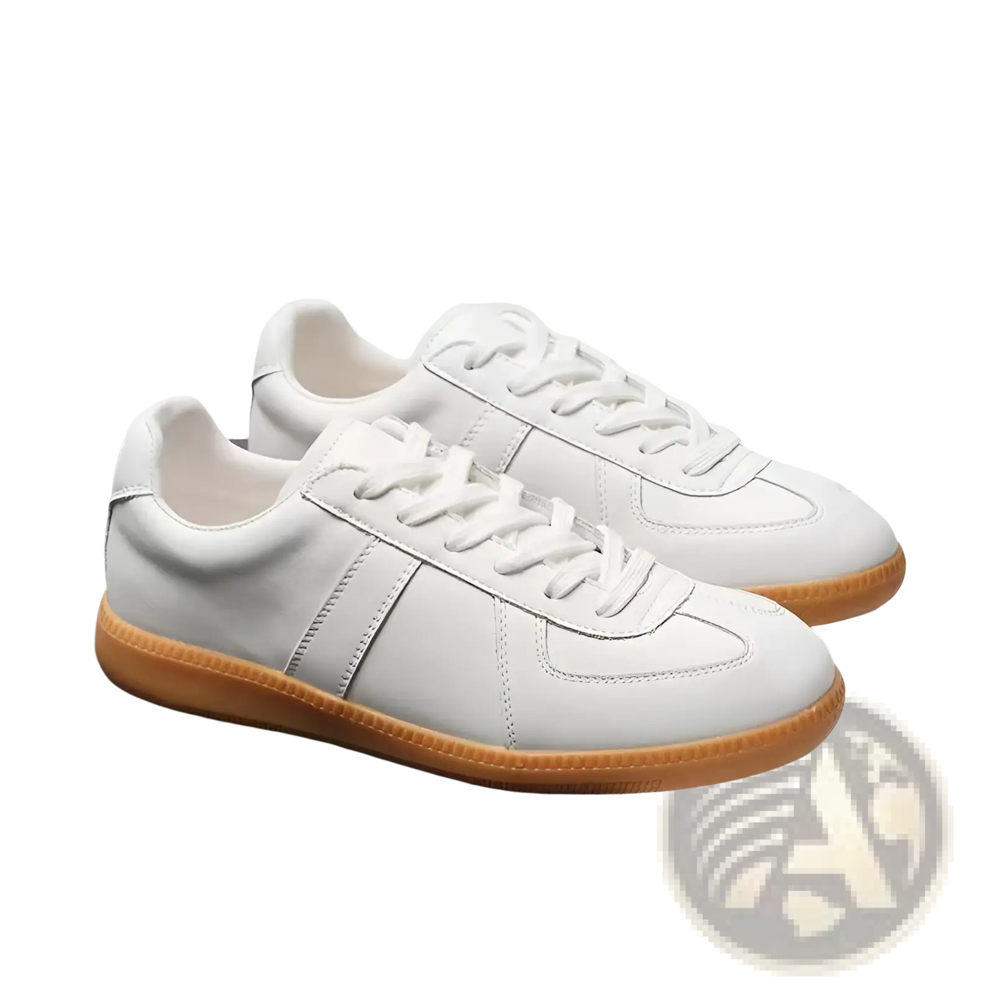 Leather Sneakers Versatile Casual Low Top Shoes