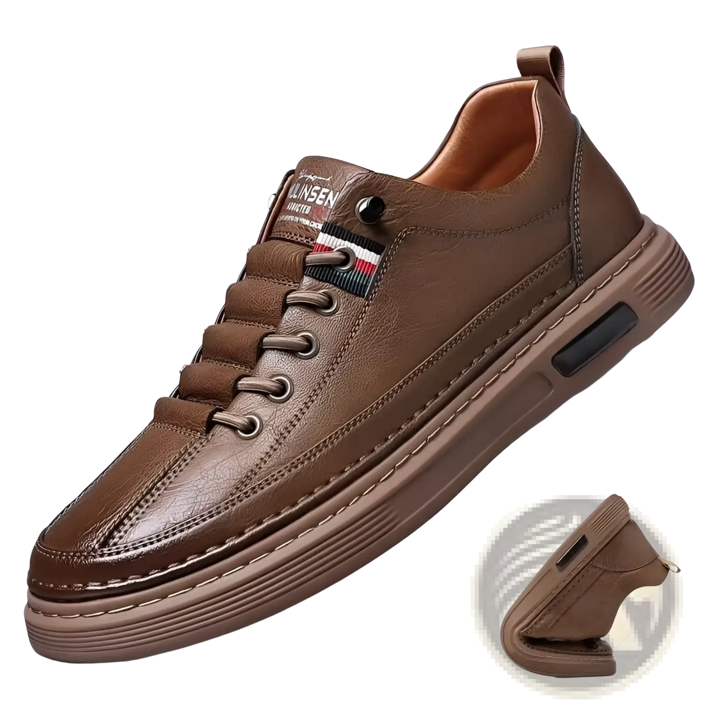 Leather Sports Sneakers Cushioned Fashion Shoes