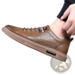 Leather Sports Sneakers Cushioned Fashion Shoes