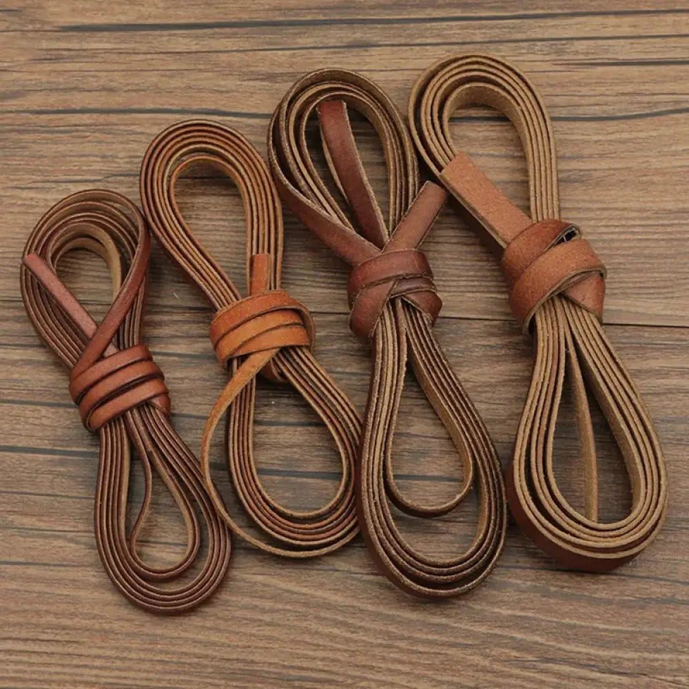 Handmade Genuine Leather Cord for Diy Crafting Projects