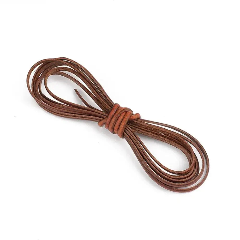Handmade Genuine Leather Cord for Diy Crafting Projects