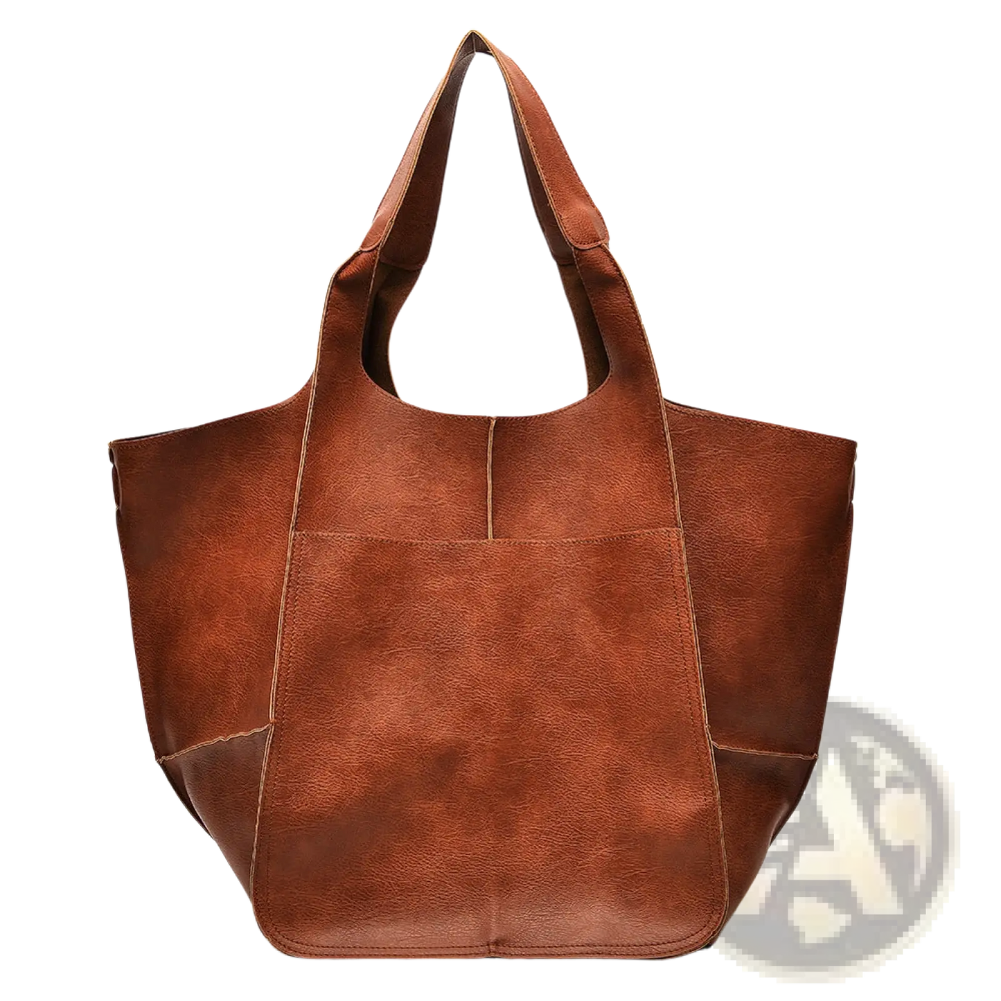 Leather Tote Bag Large Capacity Soft Slouchy Shoulder Bag