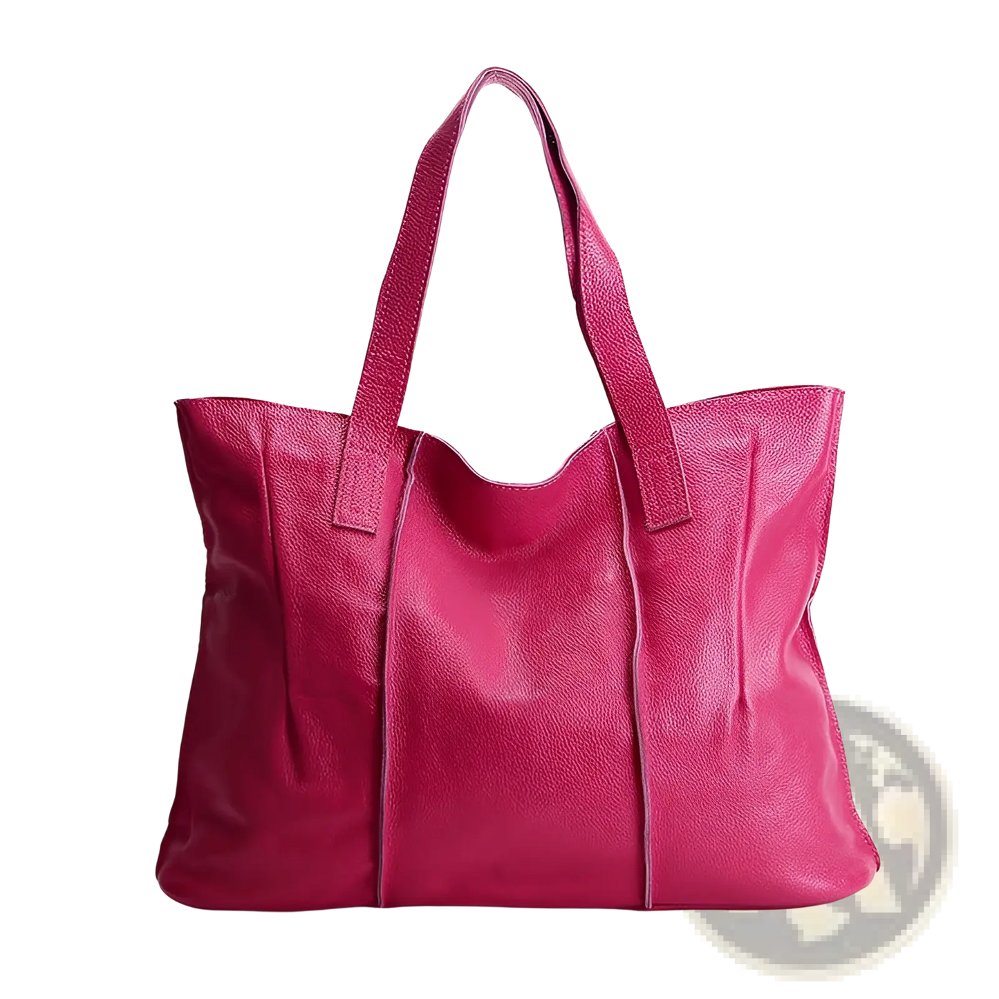 Leather Tote Bag Pebbled Cowhide Shoulder Handbag