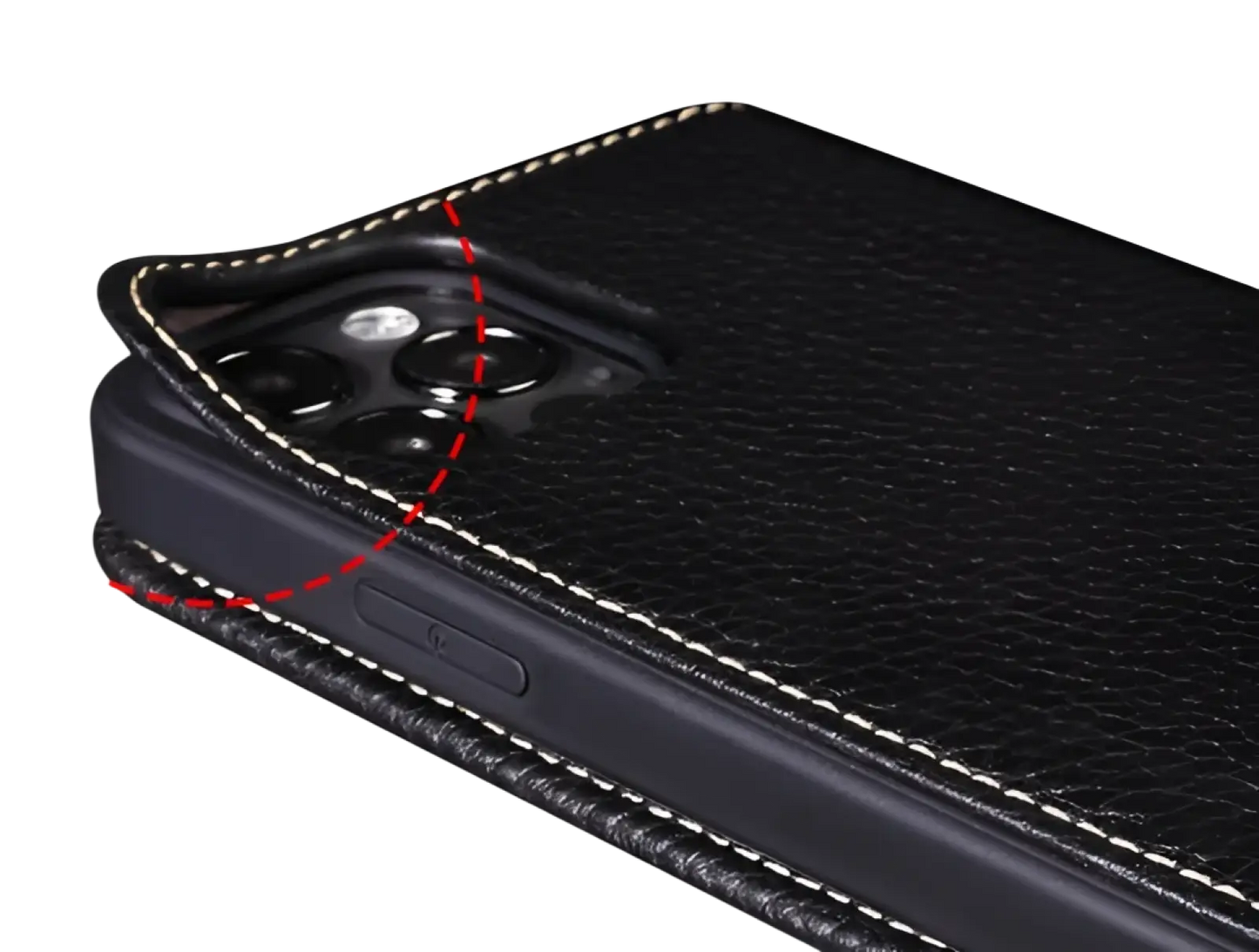 Leather Wallet Case for Iphone 16 15 14 13 12 11