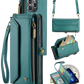 Leather Wallet Phone Case with Removable Wrist Strap