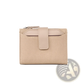 Leather Wallet Women's Short Woven Textured Purse