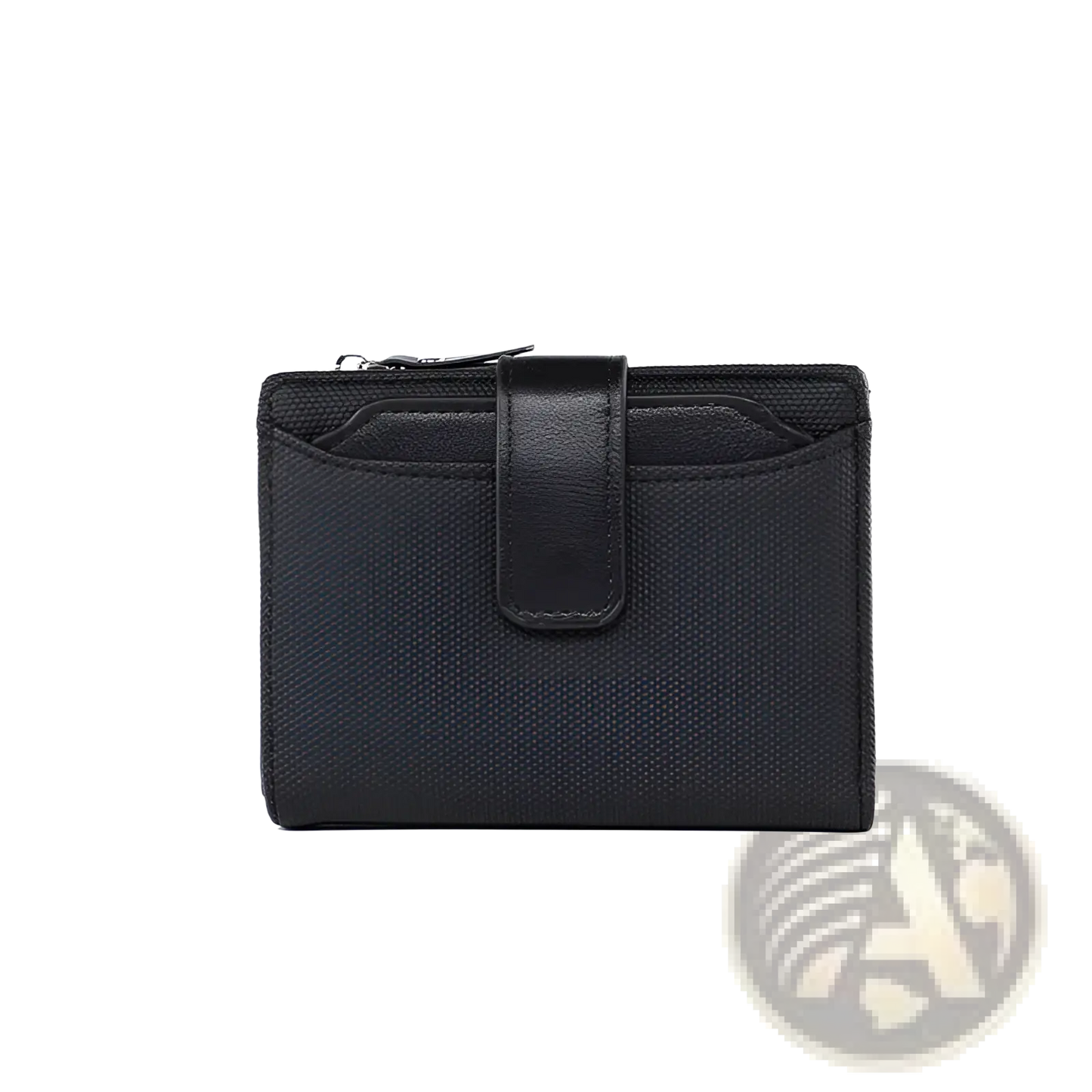 Leather Wallet Women's Short Woven Textured Purse
