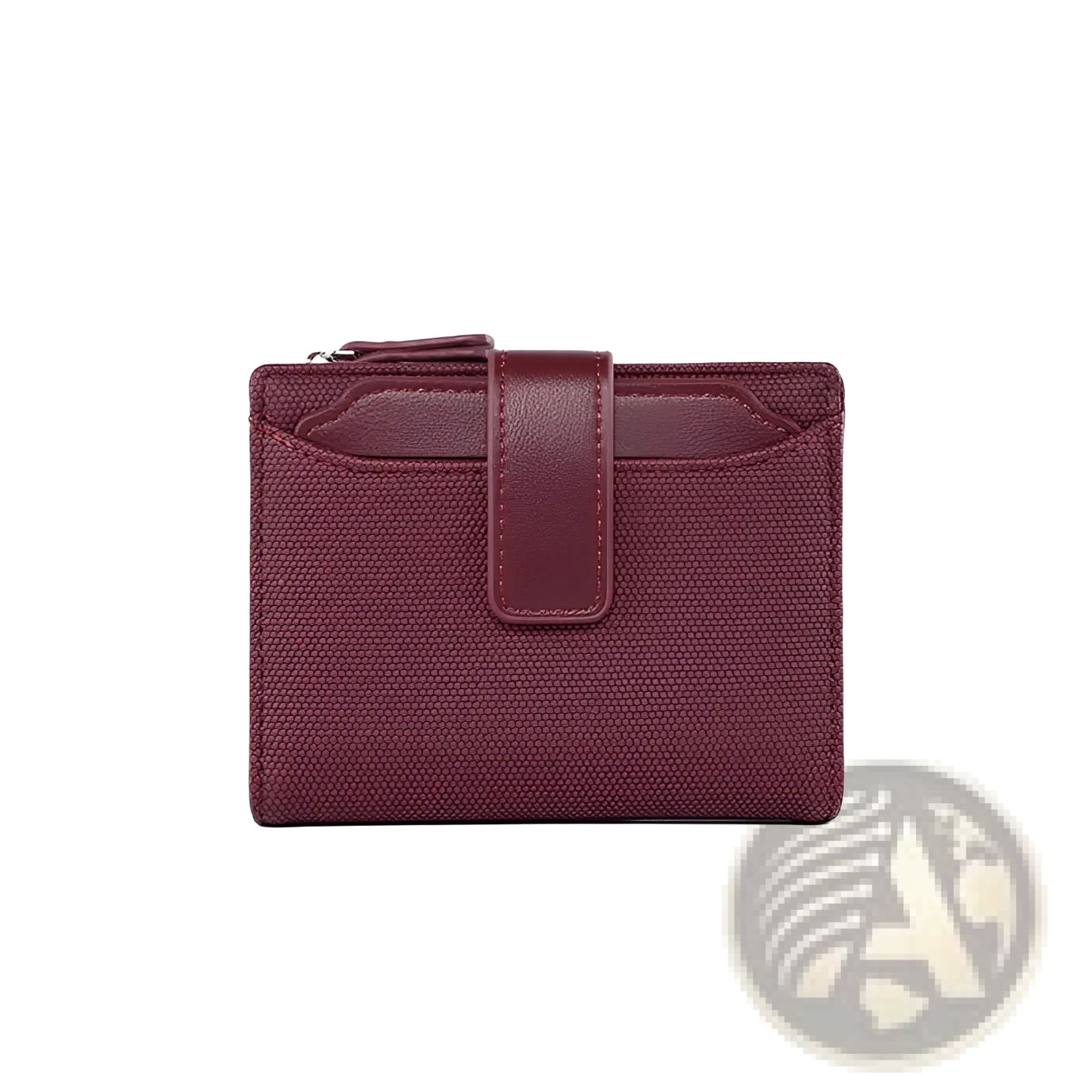 Leather Wallet Women's Short Woven Textured Purse