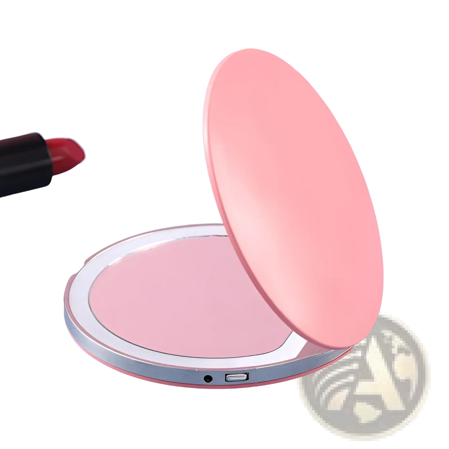 Led Makeup Mirror Portable Usb Compact Folding Mirror