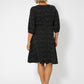 Leota Women's Puff Sleeve Sweetheart Becca Dress Black Size 2X