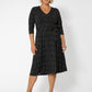 Leota Women's Updated Belt Eliza Dress Black Size 3X