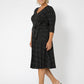 Leota Women's Updated Belt Eliza Dress Black Size 3X