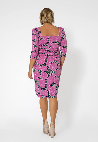 Leota Women's Marielle Floral Print Dress Purple