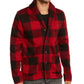 Levi's Men's Trouss Regular-Fit Buffalo Plaid Cardigan Red Size Small