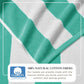 Cotton Velour Cabana Stripe Beach Towel - Novia Collection