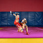 BalanceFrom Fitness 120 x 48 Inch Exercise Mat & Adjustable Gymnastics Bar, Pink