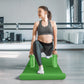 BalanceFrom Fitness 7 Piece Yoga Set with Mat, Stretch Strap & Knee Pad, Green
