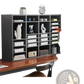 Literature Organizer 36 Compartment Grey Wood Mail Sorter