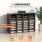 Literature Organizer 36 Compartment Wood Mail Sorter