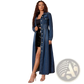 Long Sleeve Button Front Denim Maxi Cardigan Dress