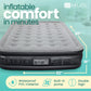 EZ INFLATE Double High Luxury Air Mattress with Built in Pump