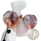 Luxury Crystal Butterfly Rhinestone Uv400 Sunglasses