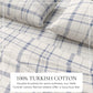 Turkish Cotton Flannel Sheet Set - Plaid & Stripe Collection