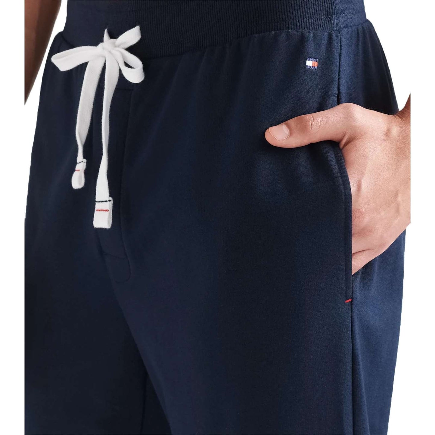 Tommy Hilfiger Men's Color Block Logo Joggers Navy Size Extra Large