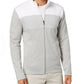 Alfani Men's Colorblocked Full-Zip Jacket Gray Size Medium