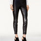 Bar III Women's Faux eather & Stretch Pants arge