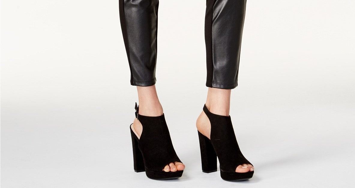 Bar III Women's Faux eather & Stretch Pants arge