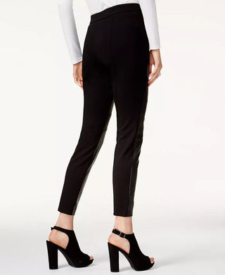 Bar III Women's Faux eather & Stretch Pants arge