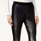 Bar III Women's Faux eather & Stretch Pants arge