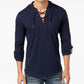 INC International Concepts Men's Hooded T-Shirt Navy Size Extra Small